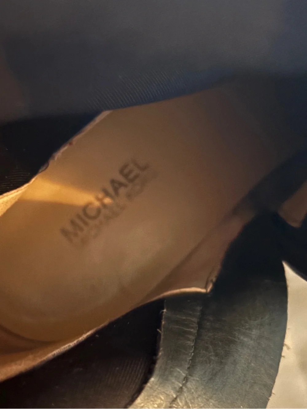 MICHAEL Michael Kors Black Over-the-Knee Zip heel boots, suede and leather